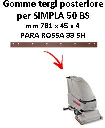 SIMPLA 50 BS Hinten sauglippen für scheuersaugmaschinen COMAC 