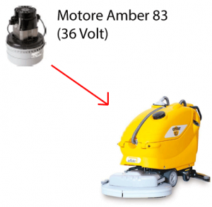 Amber 83 Moteur Aspiration 36 volt