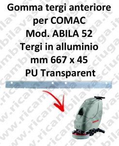 ABILA 52 Vorder Sauglippen für scheuersaugmaschinen COMAC