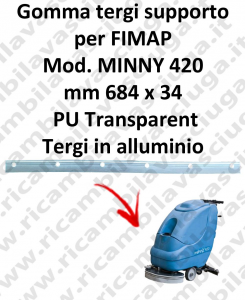 MINNY 420 Unterstützung Sauglippen für scheuersaugmaschinen FIMAP