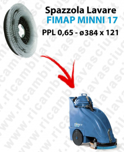 BROSSE A LAVER pour Autolaveuse FIMAP MINNY 17. Reference: PPL 0,65  diamétre 384 X 121