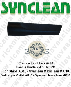 Spaltwerkzeug schwarz ø 36 für Staubsauger GHIBLI AS10 und Synclean Maxiclean MX10