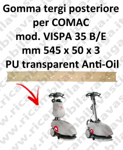 VISPA 35 B/E Hinten sauglippen Anti-Öl für scheuersaugmaschinen COMAC
