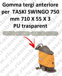 SWINGO 750  BAVETTE AVANT pour TASKI rechange Autolaveuse suceur