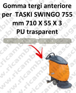 SWINGO 755  BAVETTE AVANT pour TASKI rechange Autolaveuse suceur