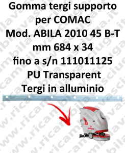 ABILA 45 B - BT jusqu'au numéro de série 111011125 BAVETTE soutien pour COMAC rechange Autolaveuse suceur