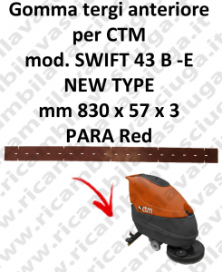 SWIFT 43 B - ünd NEW TYPE Vorne sauglippen für scheuersaugmaschinen CTM