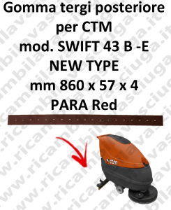 SWIFT 43 B - E NEW TYPE Hinten sauglippen für scheuersaugmaschinen CTM