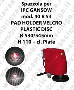 PAD HOLDER VELCRO pour Autolaveuse GANSOW Reference 40 B 53