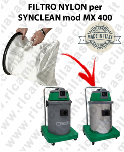 SAC FILTRE NYLON cod: 3001220 pour aspirateur MAXICLEAN Reference MX400 BY SYNCLEAN
