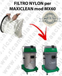 SAC FILTRE NYLON cod: 3001220 pour aspirateur MAXICLEAN Reference MX60 BY SYNCLEAN