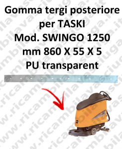 Bavette ARRIERE pour Autolaveuse TASKI modele SWINGO 1250