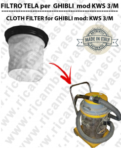  Filtre de toile pour aspirateurs GHIBLI modelle KWS 3/M