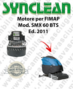 SMX 60 BTS Ed. 2011 Moteur Aspiration LAMB AMETEK Autolaveuse FIMAP