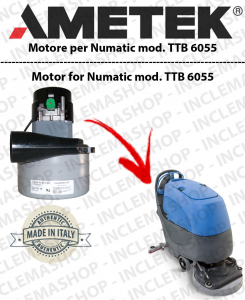 TTB 6055  Lamb Ametek vacuum motor di aspirazione for scrubber dryer NUMATIC