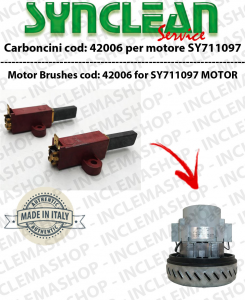 COPPIA di Carboncini Vacuum motor 2 for cod:42006 for motore SY711097