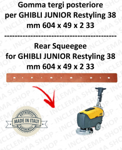 JUNIOR 38 RESTYLING goma de secado trasero para fregadora  GHIBLI