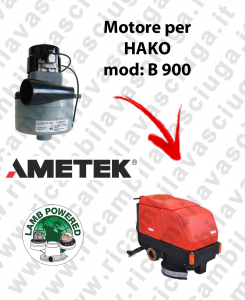 B 900 Lamb Ametek vacuum motor di aspirazione for scrubber dryer HAKO