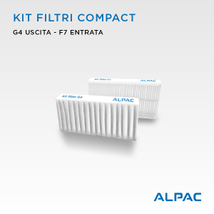 Kit ricambio filtri per Alpac VMC Compact, Iki e Shu - Climapac VMC Compact, Aliante, Arias