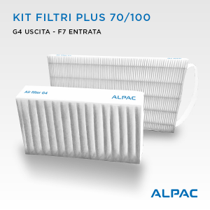 Kit filtri di ricambio per Alpac INGENIUS VMC  Plus 70 e Plus 100 / Helty Flow 70 e 100