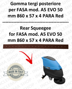A5 EVO 50 squeegee rubber scrubber dryer back for FASA