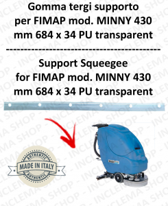 MINNY 430 squeegee rubber support for FIMAP