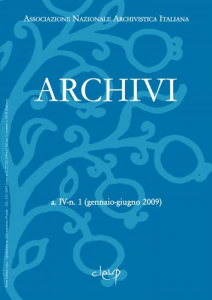Archivi a.II n.1 (gennaio-giugno 2007)