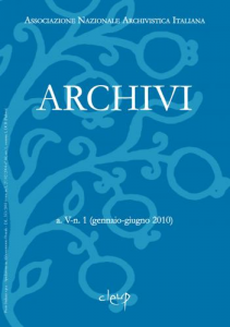 Archivi a.IV n.2 (luglio-dicembre 2009)