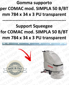 SIMPLA 50 B/BT Unterstützung Sauglippen für scheuersaugmaschinen COMAC