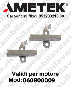 COPPIA di Carboncini Vacuum motor for Amate vacuum motor  060800009 -  2 x Cod: 053200210.00
