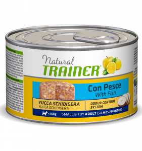 Natural Trainer Adult Small & Toy con Pesce umido 150 g