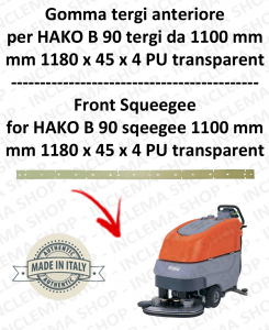 B 90 (saug von 1100 mm) Vorne sauglippen für scheuersaugmaschinen HAKO