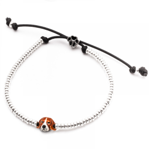 BRACCIALE MUSO BEAGLE / SMALTO DOG FEVER 𝗦𝗢𝗟𝗗 𝗢𝗨𝗧