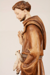 Statua San Francesco in Resina DOL h. 80