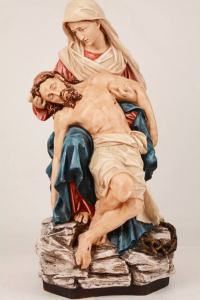 Statua Madonna della Pietà in Resina h. 62 PASQPA615