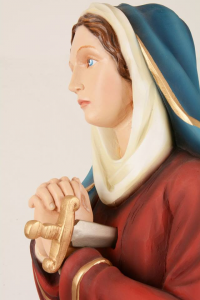 Statua Madonna Addolorata in Resina Colorata DEC1580 cm 80
