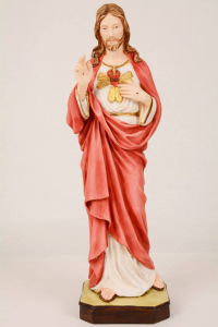 Statua Sacro Cuore di Gesù in resina h. 50 PASQPA506