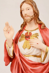 Statua Sacro Cuore di Gesù in resina h. 50 PASQPA506