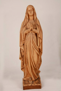Statua Madonna di Lourdes in Resina Patinata cm 80