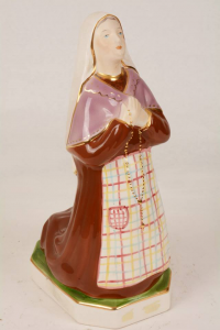 Statua Santa Bernadette in Ceramica LAGIA36 h. 36