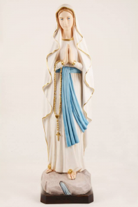 Statua Madonna di Lourdes in Resina Colorata cm 80 PASQPA907
