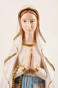 Statua Madonna di Lourdes in Resina Colorata cm 60 PASQPA601