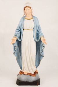 Statua Madonna Miracolosa in Resina Colorata cm 80 PASQPA908