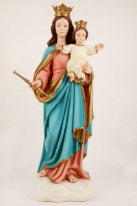 Statua Madonna Ausiliatrice in Vetroresina DEC115-80 cm 80