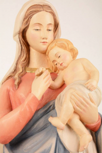 Statua Madonna con Bambino in Vetroresina DOLH80 h. 80
