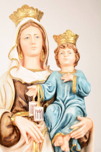 Statua Madonna del Carmine in resina h. 80 PASQPA914