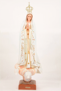Statua Madonna di Fatima in Vetroresina Colorata FA70 cm 70