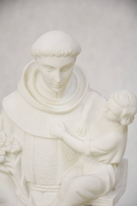 Statua Sant'Antonio in polvere di marmo cm 40