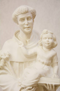 Statua Sant'Antonio in polvere di marmo cm 80