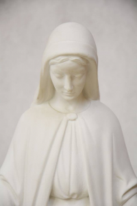 Statua Madonna Miracolosa in Polvere di Marmo cm 62 DEC130-62PM